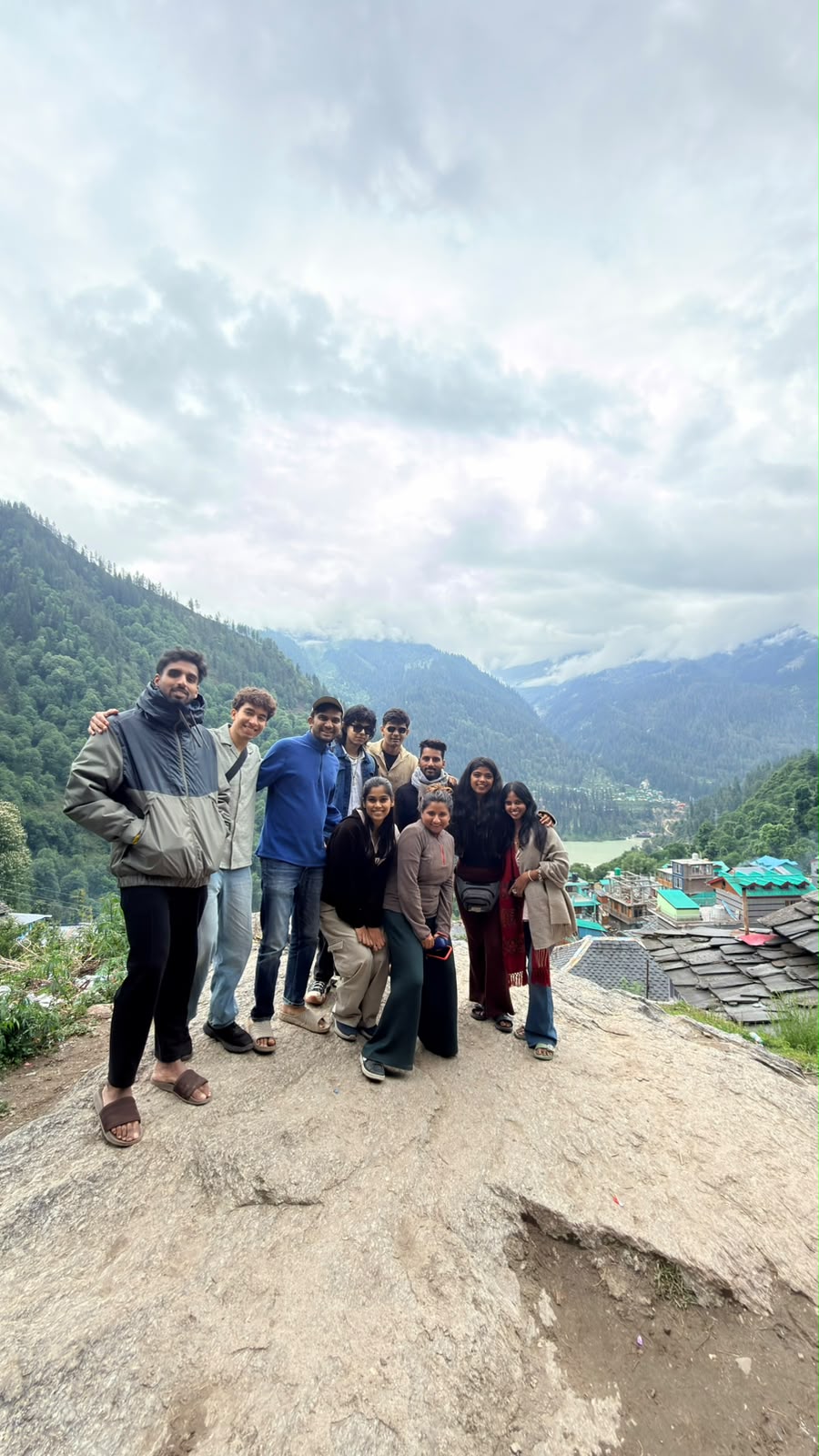 Roava group at a Himalayan valley viewpoint